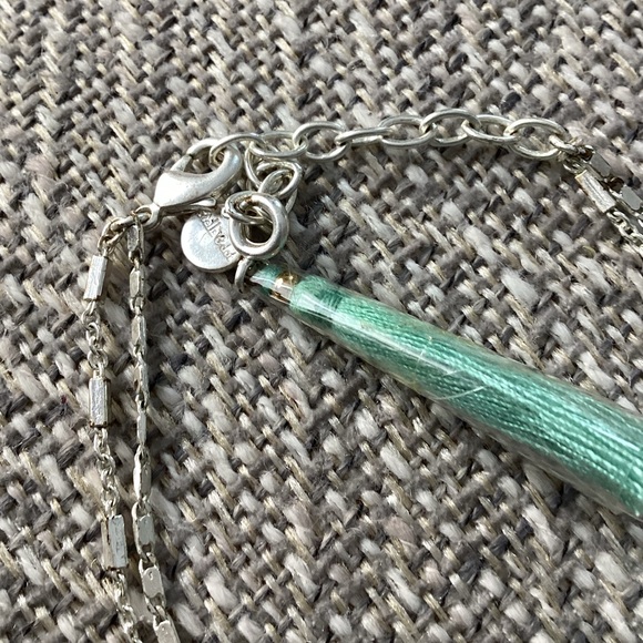Stella & Dot Costa Necklace Turquoise tassel - Picture 9 of 14